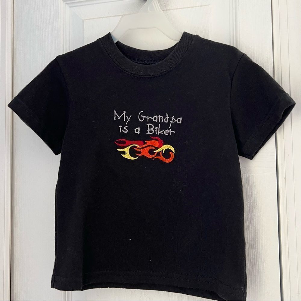Black embroidered shirt 24M